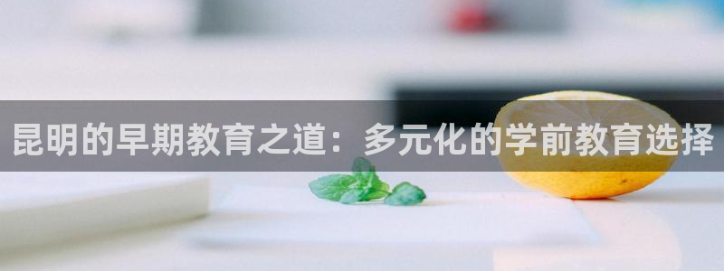 恒行娱乐芍皇74ooo5蛹：昆明的早期教育之道：多元化的学前教育选择