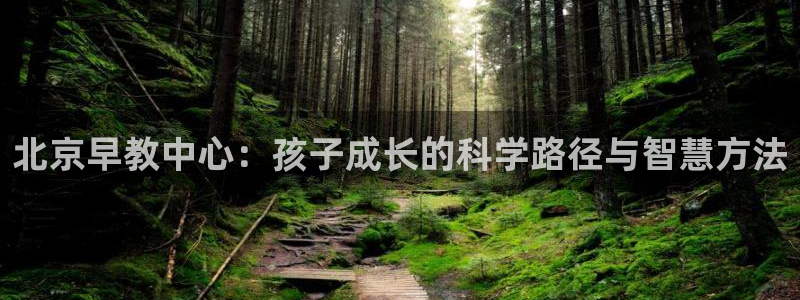 恒行2许74OOO5：北京早教中心：孩子成长的科学路径与智慧方法