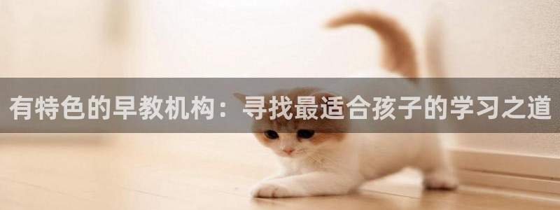 恒行娱乐5ll533主管耐心：有特色的早教机构：寻找最适合孩子的学习之道