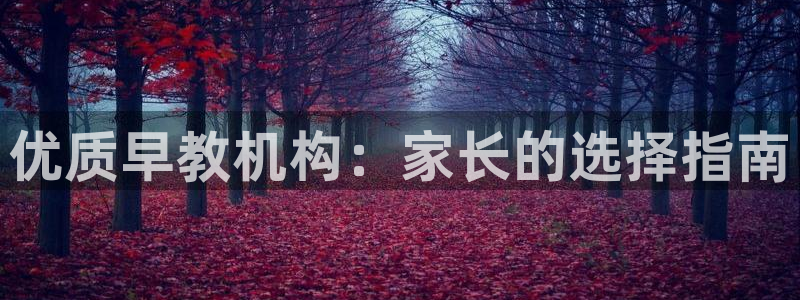 恒行娱乐度74ooo5聘霖：优质早教机构：家长的选择指南