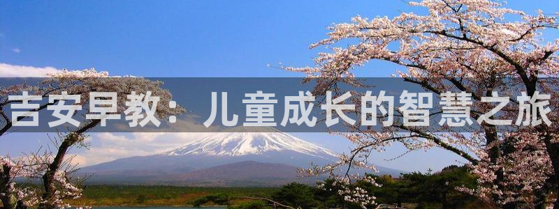 恒行娱乐热74ooo5主宰:吉安早教:儿童成长的智慧之旅