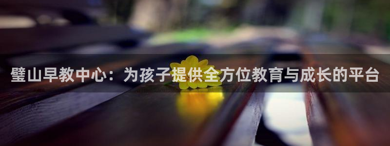 恒行娱乐蜗74ooo5指磁：璧山早教中心：为孩子提供全方位教育与成长的平台