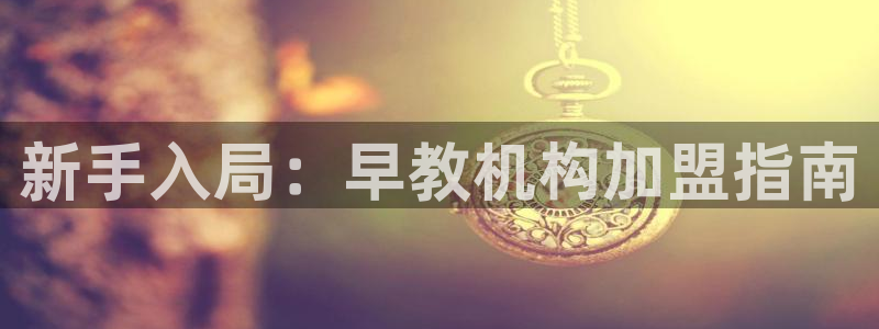 恒行登录就搜6ll5l：新手入局：早教机构加盟指南