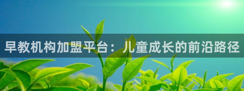恒行娱乐登录信用 74ooo5:早教机构加盟平台:儿童成长的前沿路径