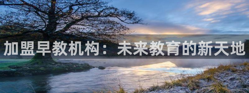 恒行娱乐冯74OOO5:加盟早教机构:未来教育的新天地