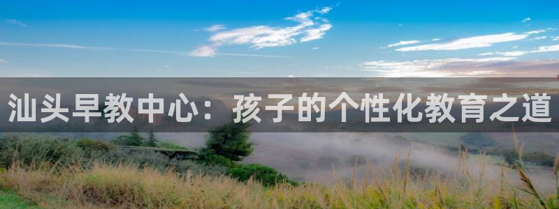 恒行5:汕头早教中心:孩子的个性化教育之道