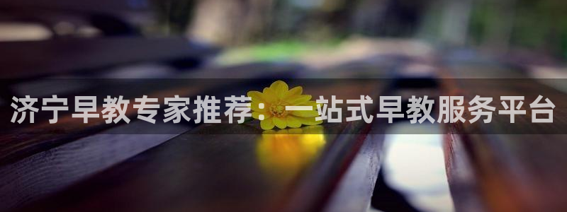 恒行娱乐寻问74 5:济宁早教专家推荐:一站式早教服务平台