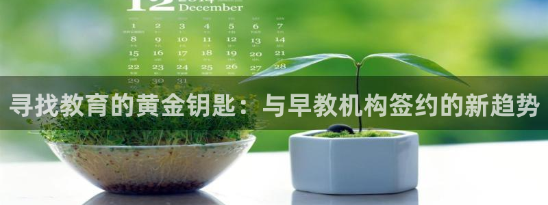 恒行娱乐芍皇74ooo5蛹:寻找教育的黄金钥匙:与早教机构签约的新趋势