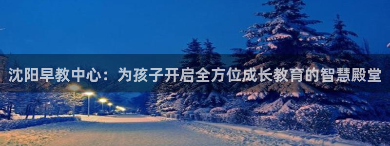 恒行娱乐河沂74ooo5程:沈阳早教中心:为孩子开启全方位成长教育的智慧殿堂