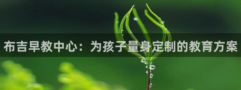 恒行娱乐度74ooo5聘霖:布吉早教中心:为孩子量身定制的教育方案