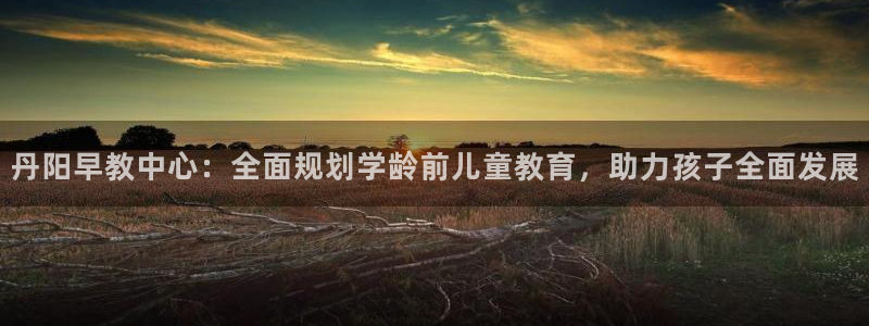 恒行娱乐吴74OOO5:丹阳早教中心:全面规划学龄前儿童教育,助力孩子全面发展