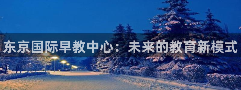 恒行登录老大6ll5l典型：东京国际早教中心：未来的教育新模式