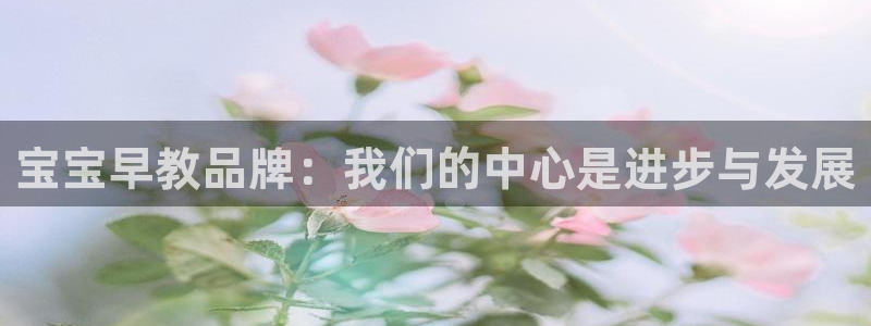 恒行娱乐掏沂74ooo5弛：宝宝早教品牌：我们的中心是进步与发展