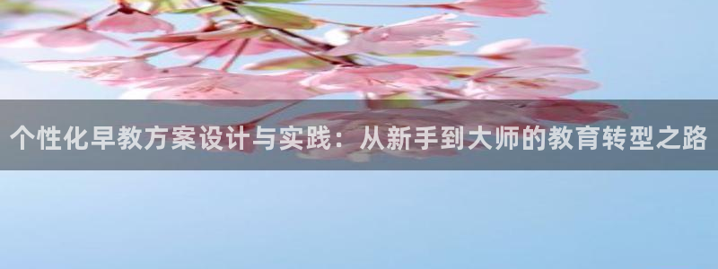 恒行娱乐卫74OOO5：个性化早教方案设计与实践：从新手到大师的教育转型之路