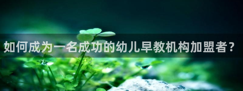 恒行娱乐陈74OOO5：如何成为一名成功的幼儿早教机构加盟者？